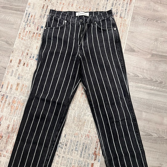 Reformation Smart Ass Jeans - Denim Pinstripe - Picture 2 of 3